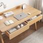 Preview: Großhandel B2B Massivholz Arbeits Tisch Computer Schreibtisch 120cm Kautschuk Set mit Stuhl